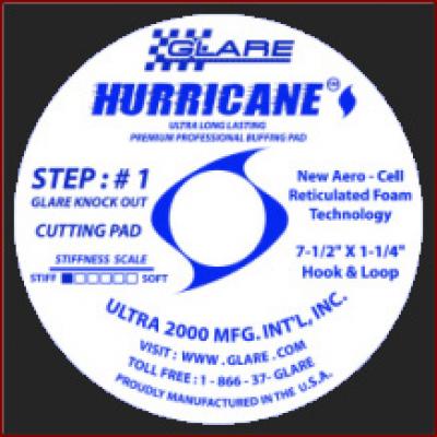 GLARE HURRICANE Knock Out Cutting Pad  - Step 1